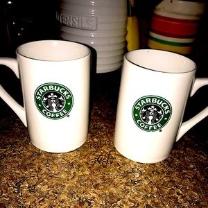 2 Starbucks coffee cups 10fl oz